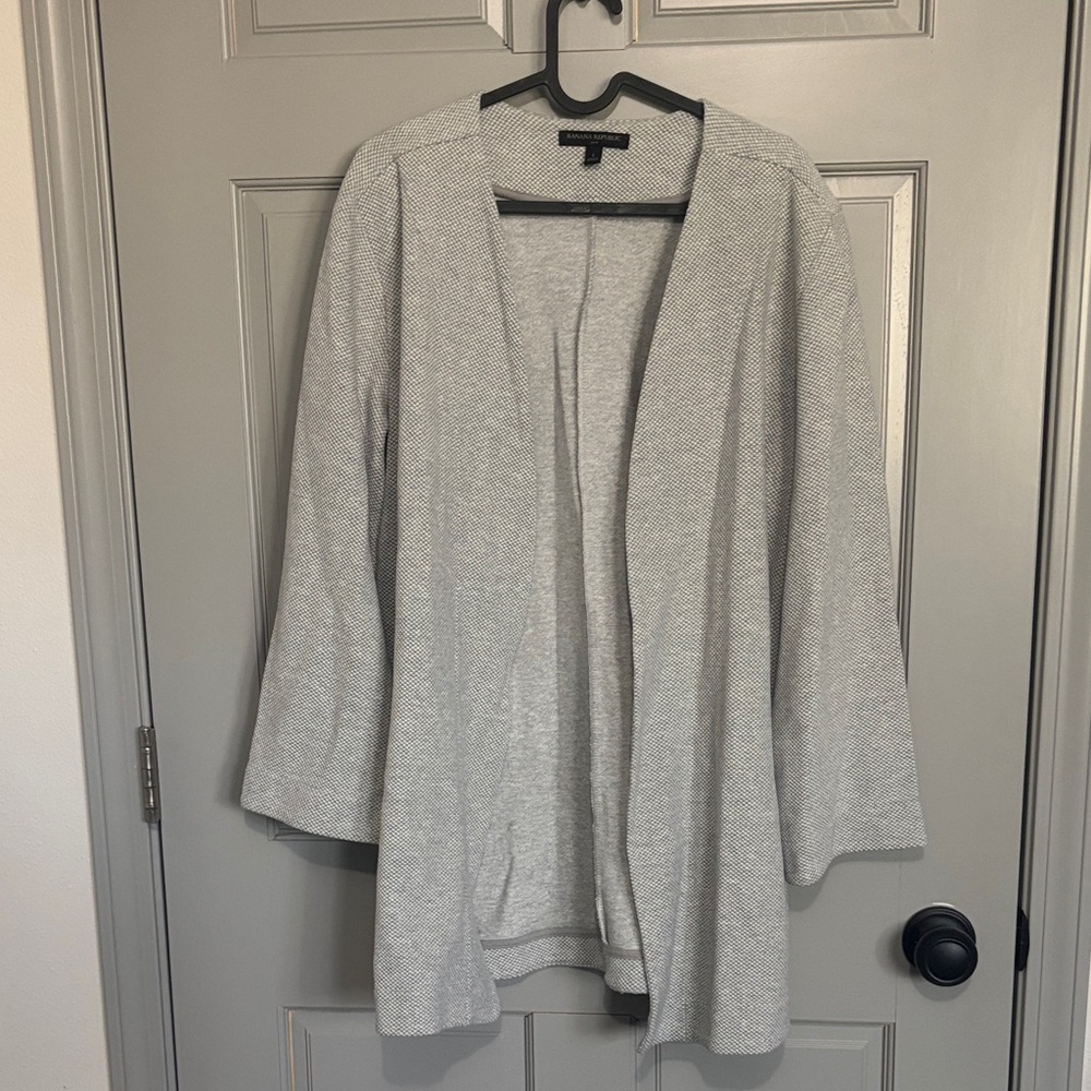 Banana Republic Women's Light Gray Cardigan